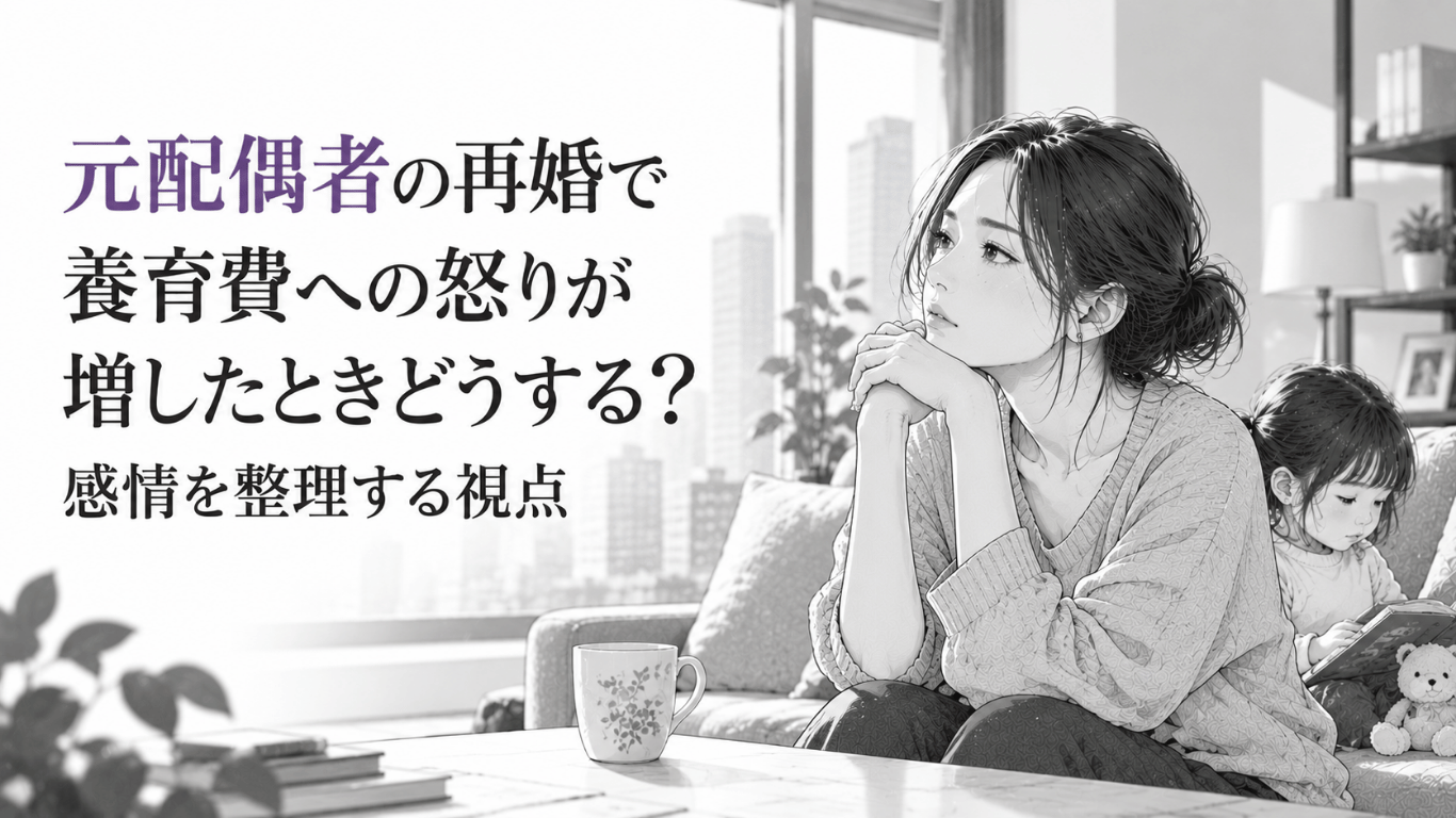 元配偶者の再婚を知って養育費への怒りや不公平感が強くなったときの心理を整理。相手の新しい生活への感情と養育費の役割を切り分け、自分と子どもの穏やかな日常を守るための考え方を解説します。